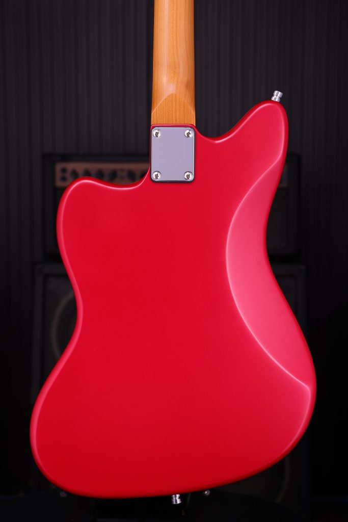 Patina Guitars Pj3 Car 2s Trem Rw - Candy Apple Red - Retro-Rock-E-Gitarre - Variation 3