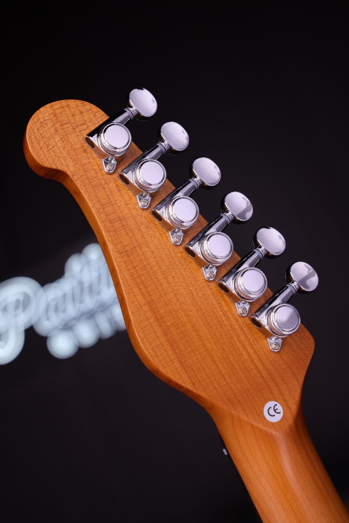 Patina Guitars Pj3 Car 2s Trem Rw - Candy Apple Red - Retro-Rock-E-Gitarre - Variation 4