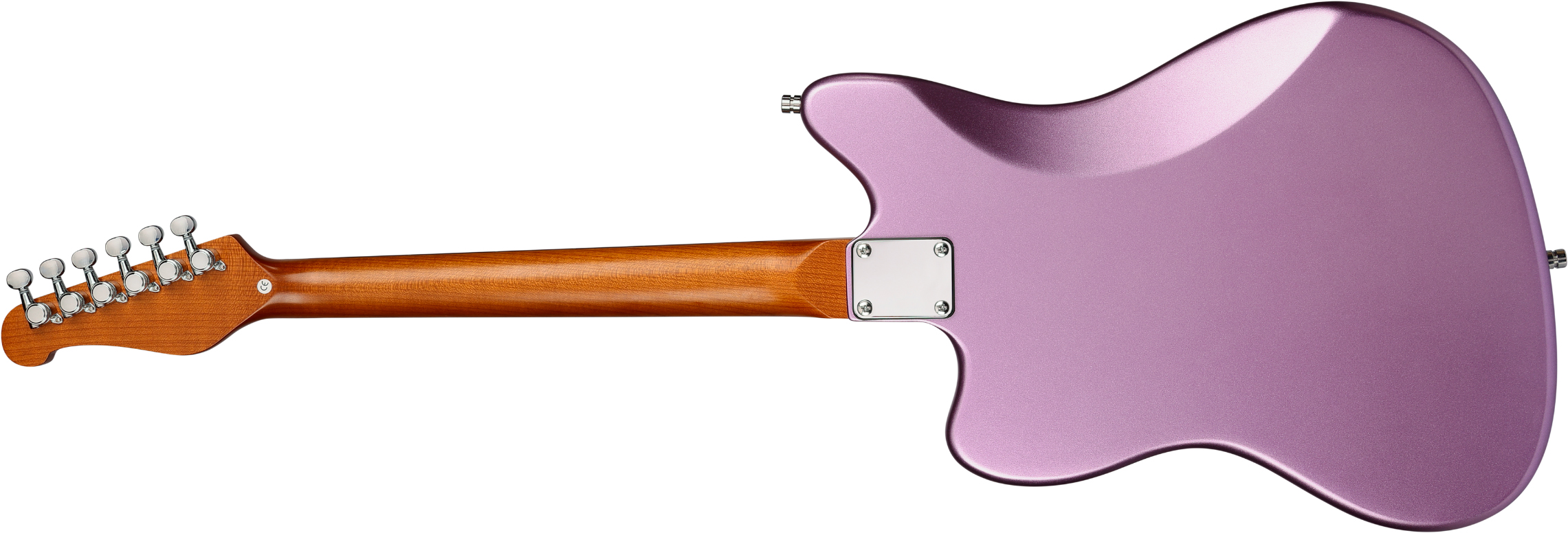 Patina Guitars Pj3 Pp 2s Trem Rw - Purple - Retro-Rock-E-Gitarre - Variation 1
