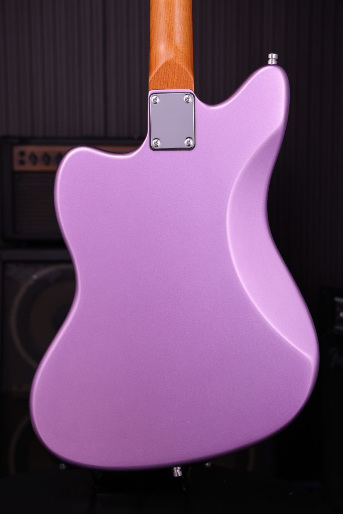 Patina Guitars Pj3 Pp 2s Trem Rw - Purple - Retro-Rock-E-Gitarre - Variation 3