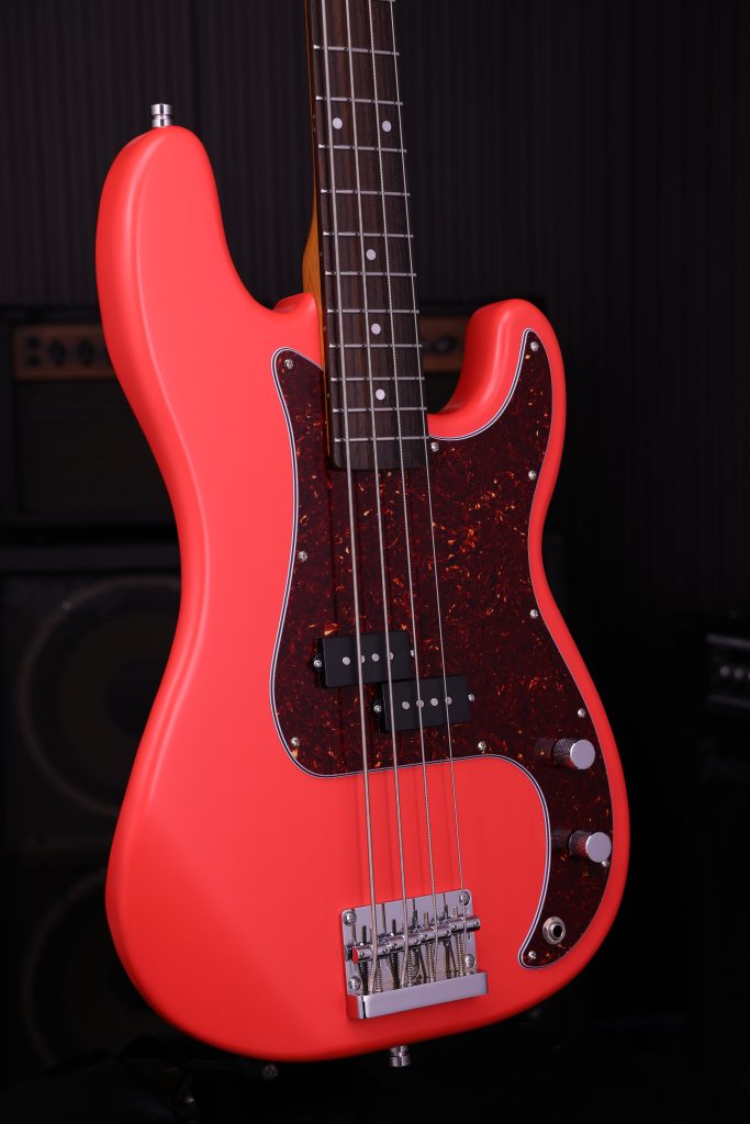 Patina Guitars Ppb3 Frd 1s Ht Rw - Fiesta Red - Solidbody E-bass - Variation 2