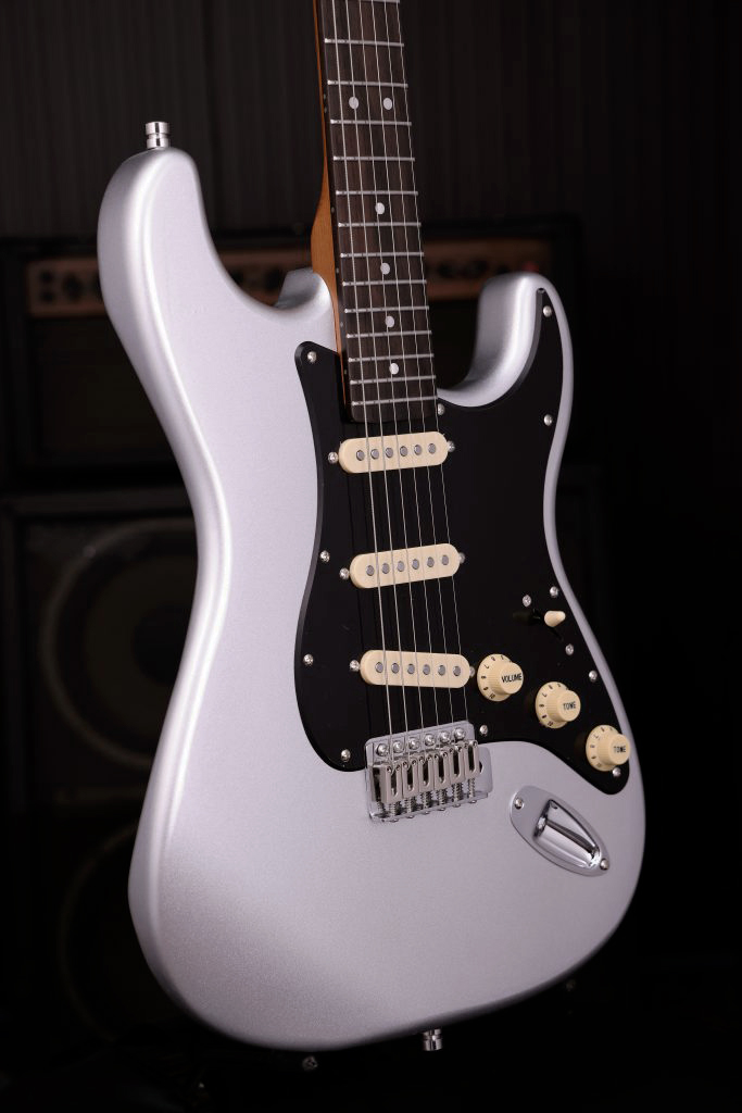 Patina Guitars Ps3 Sl 3s Trem Rw - Silver - E-Gitarre in Str-Form - Variation 2