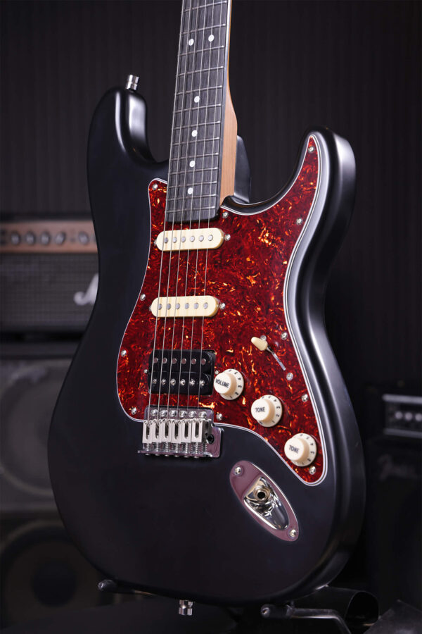 Patina Guitars Ps4 Bk Hss Trem Rw - Black - E-Gitarre in Str-Form - Variation 2