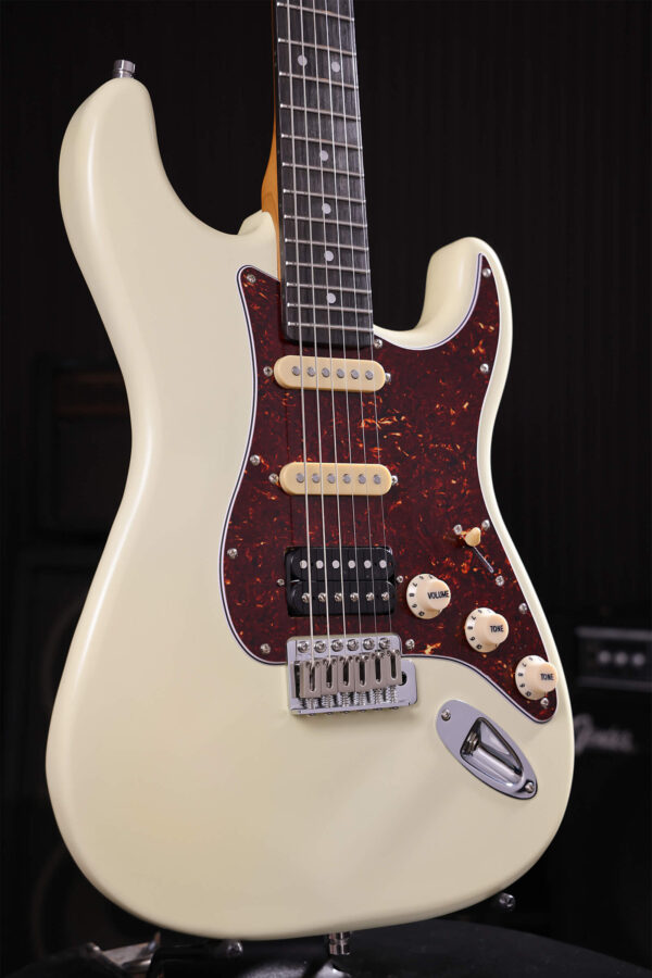 Patina Guitars Ps4 Ow Hss Trem Rw - Olympic White - E-Gitarre in Str-Form - Variation 2
