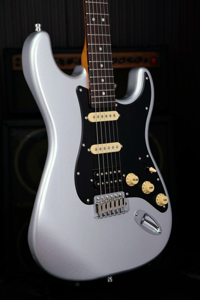 Patina Guitars Ps4 Sv Hss Trem Rw - Silver - E-Gitarre in Str-Form - Variation 2