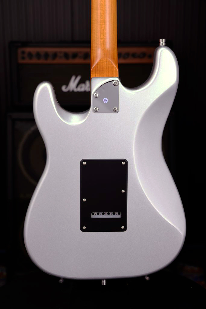 Patina Guitars Ps4 Sv Hss Trem Rw - Silver - E-Gitarre in Str-Form - Variation 3