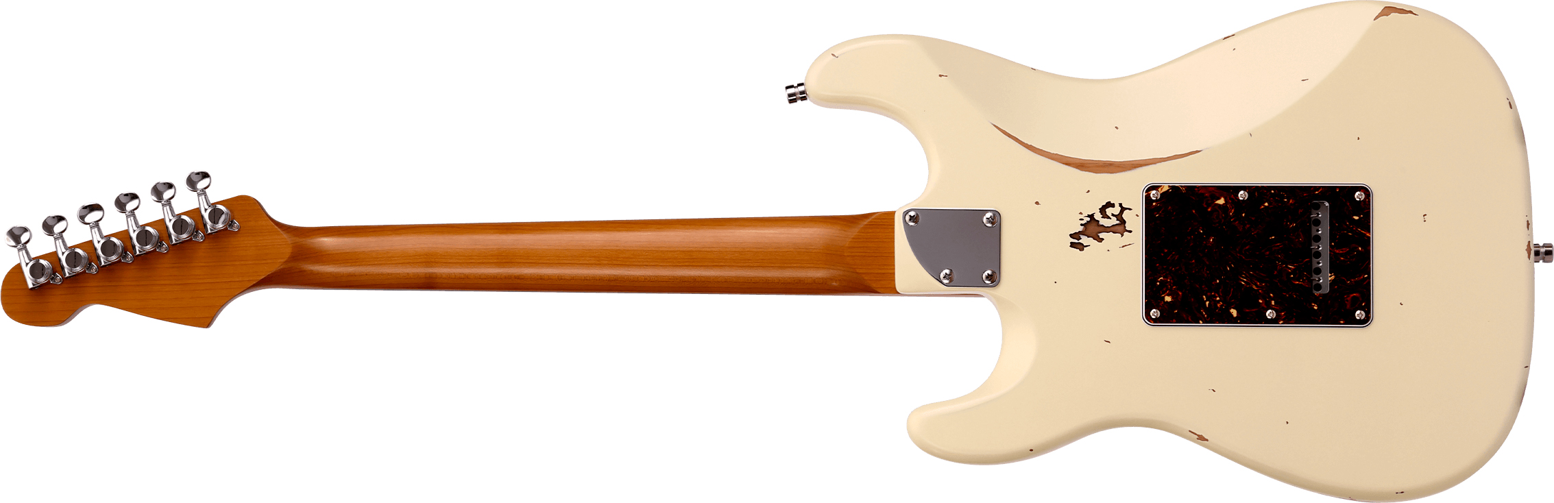 Patina Guitars Ps6 Ow R 3s Trem Rw - Olympic White - E-Gitarre in Str-Form - Variation 1