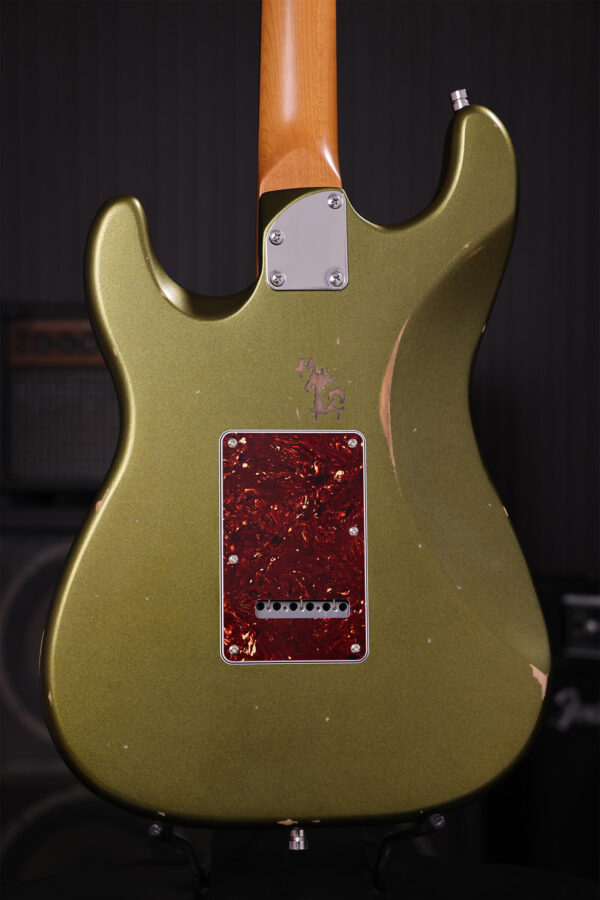 Patina Guitars Ps6 Sgr R 3s Trem Rw - Sherwood Green Relic - E-Gitarre in Str-Form - Variation 3