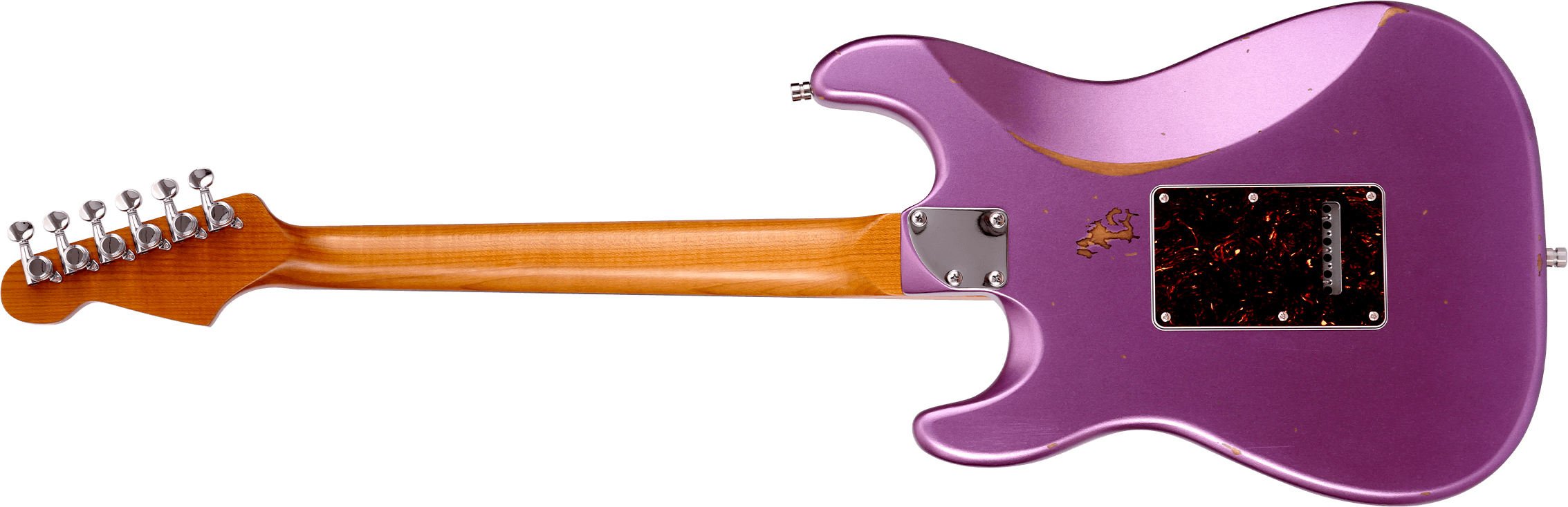 Patina Guitars Ps7 Pp R Hss Trem Rw - Purple Relic - E-Gitarre in Str-Form - Variation 1