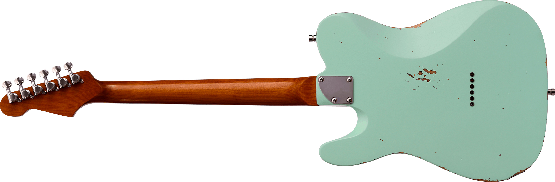 Patina Guitars Pt6 Sfg R 2s Ht Rw - Seafoam Green - E-Gitarre in Teleform - Variation 1