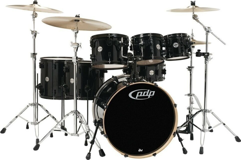Pdp Pd806067 Concept Maple 7 FÛts - 6 FÛts Et + - Pearlescent Black - Bühne Akustik Schlagzeug - Main picture