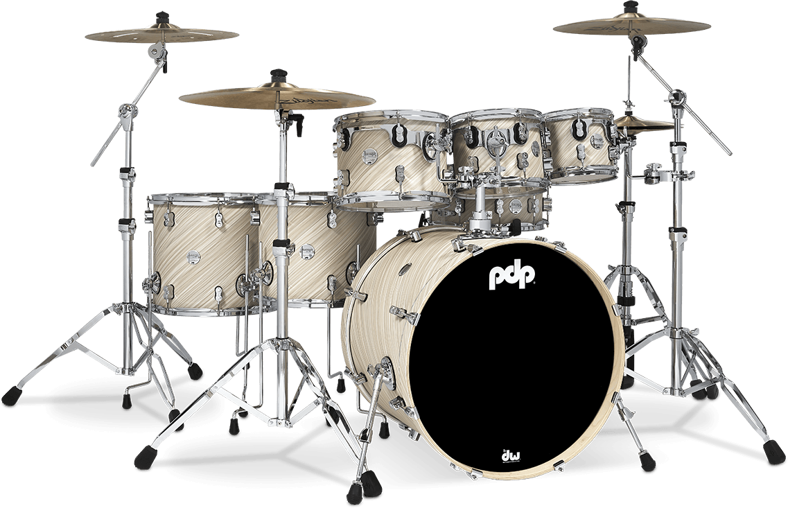 Pdp Pdcm2217ti Shellset Concept Maple - 6 FÛts Et + - Twisted Ivory - Standard Akustik Schlagzeug - Main picture