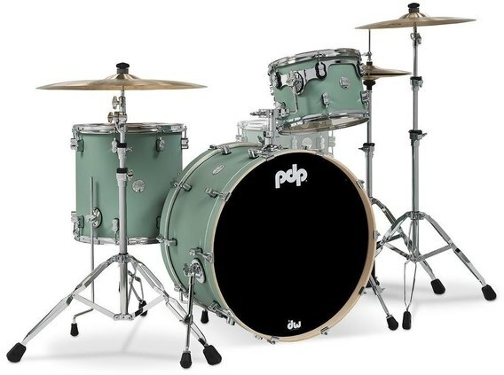 Pdp Pdcm24rksf Concept Maple Kit 3 Futs Erable - Satin Seafoam - Standard Akustik Schlagzeug - Main picture