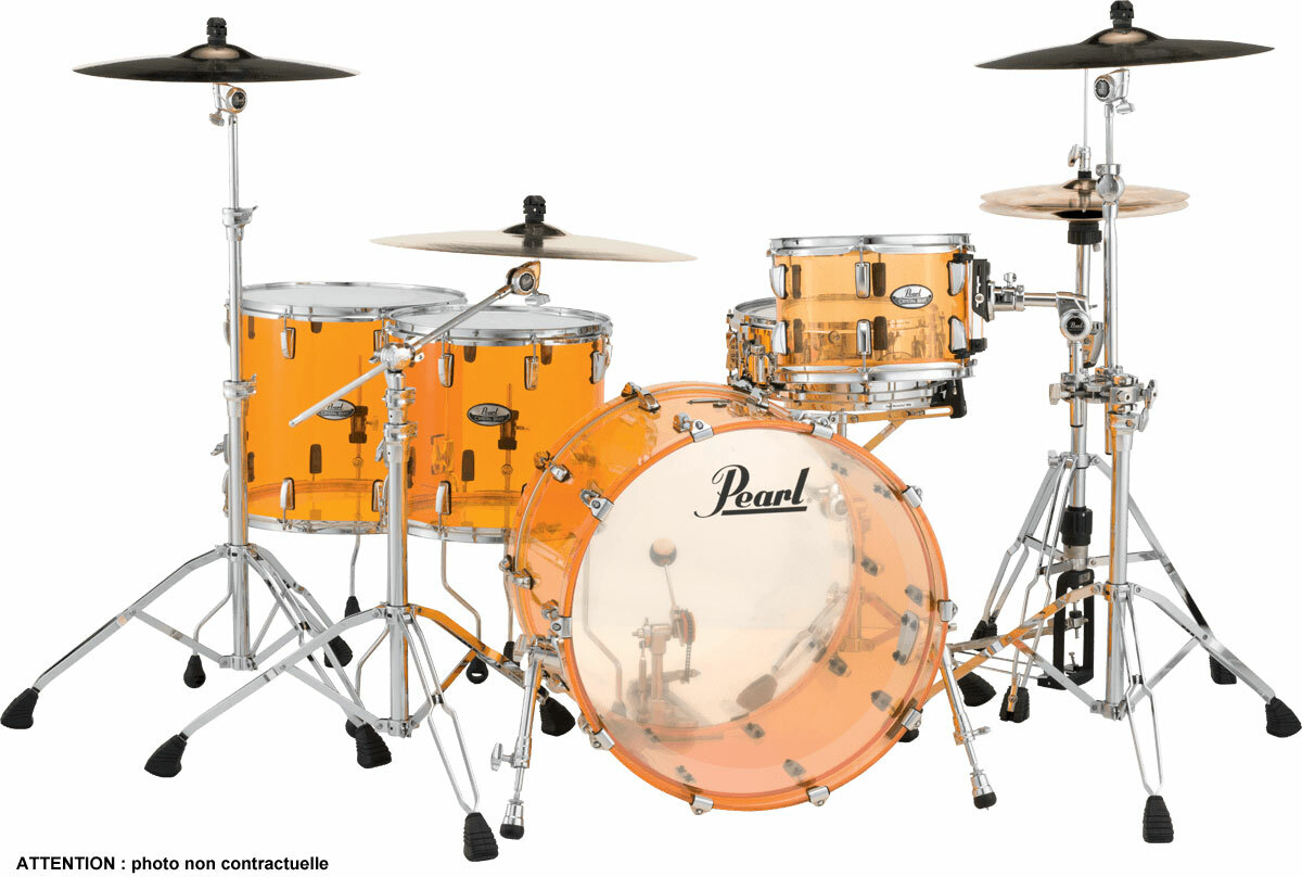 Pearl Crb524fpc-732 Crystal Beat 2tb Rock 22 - 4 FÛts - Tangerine Glass - Akustik Schlagzeug Rock - Main picture