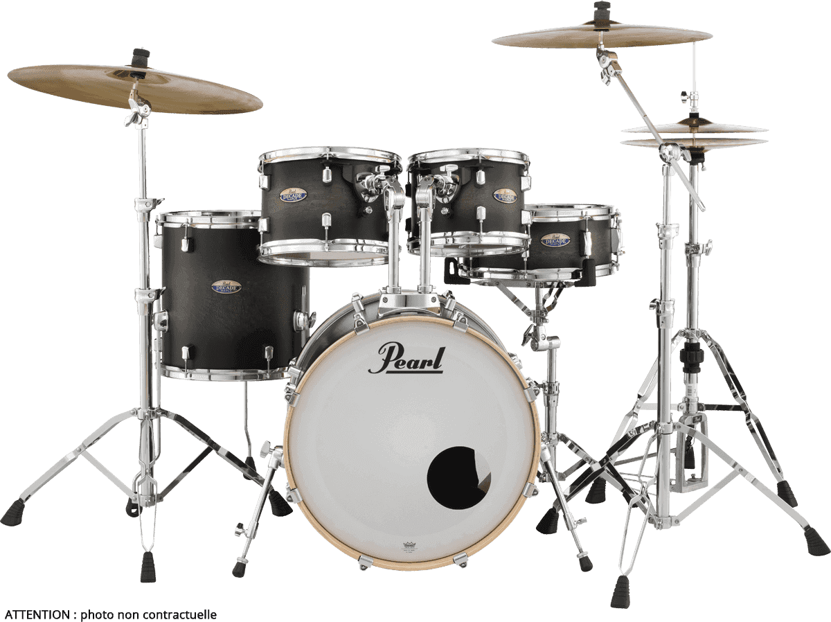 Pearl Decade Dmp905c Erable Fusion 20 5 Futs - Satin Black Burst - Akustik Schlagzeug Fusion - Main picture