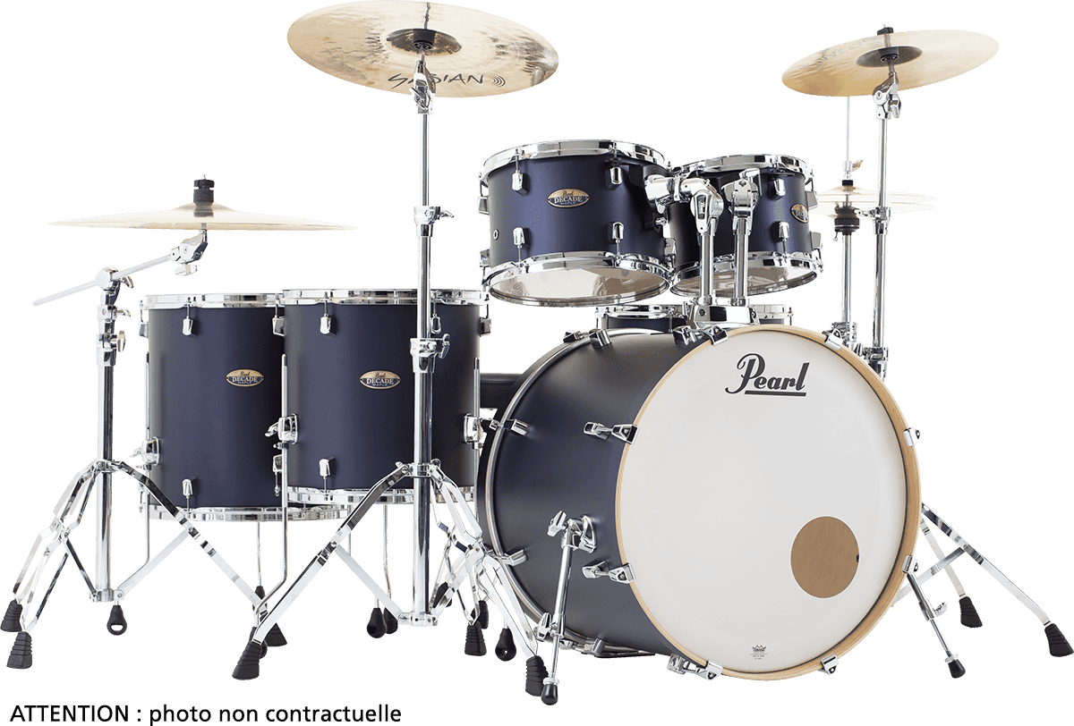 Pearl Decade Maple Hyper Rock Studio 22 Ultramarine Velvet - Ultramarine Velvet - Akustik Schlagzeug Rock - Main picture