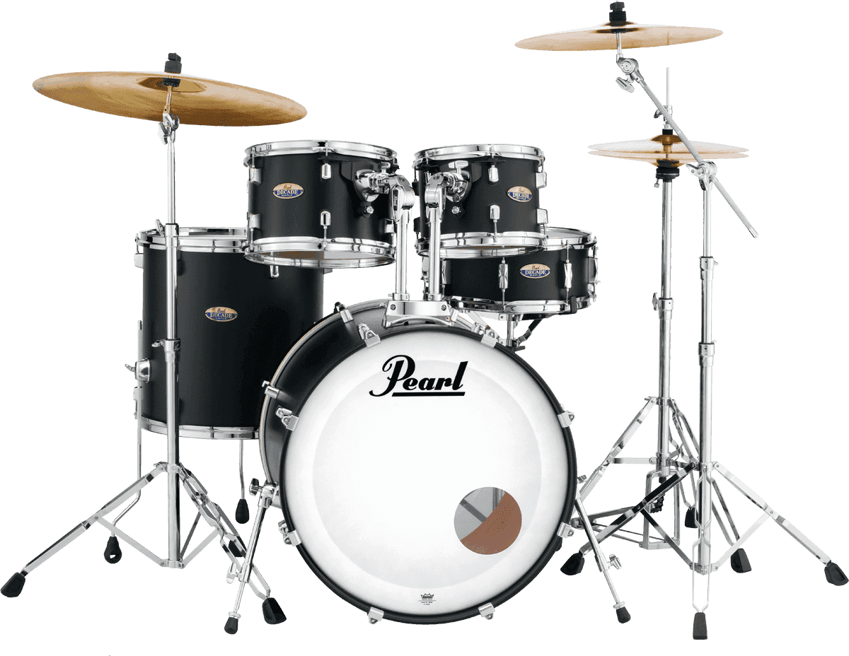 Pearl Dmp925sc-227 Decade Maple Fusion 22 5 Futs - Satin Slate Black - Akustik Schlagzeug Fusion - Main picture