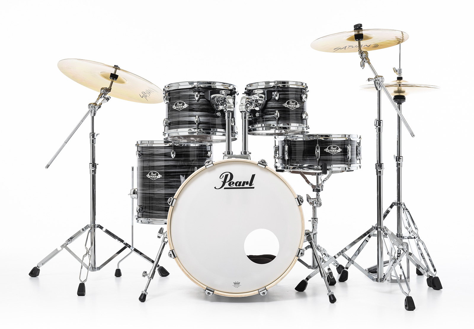 Pearl Export Fusion 20 - Graphite Silver Twist - Akustik Schlagzeug Fusion - Main picture