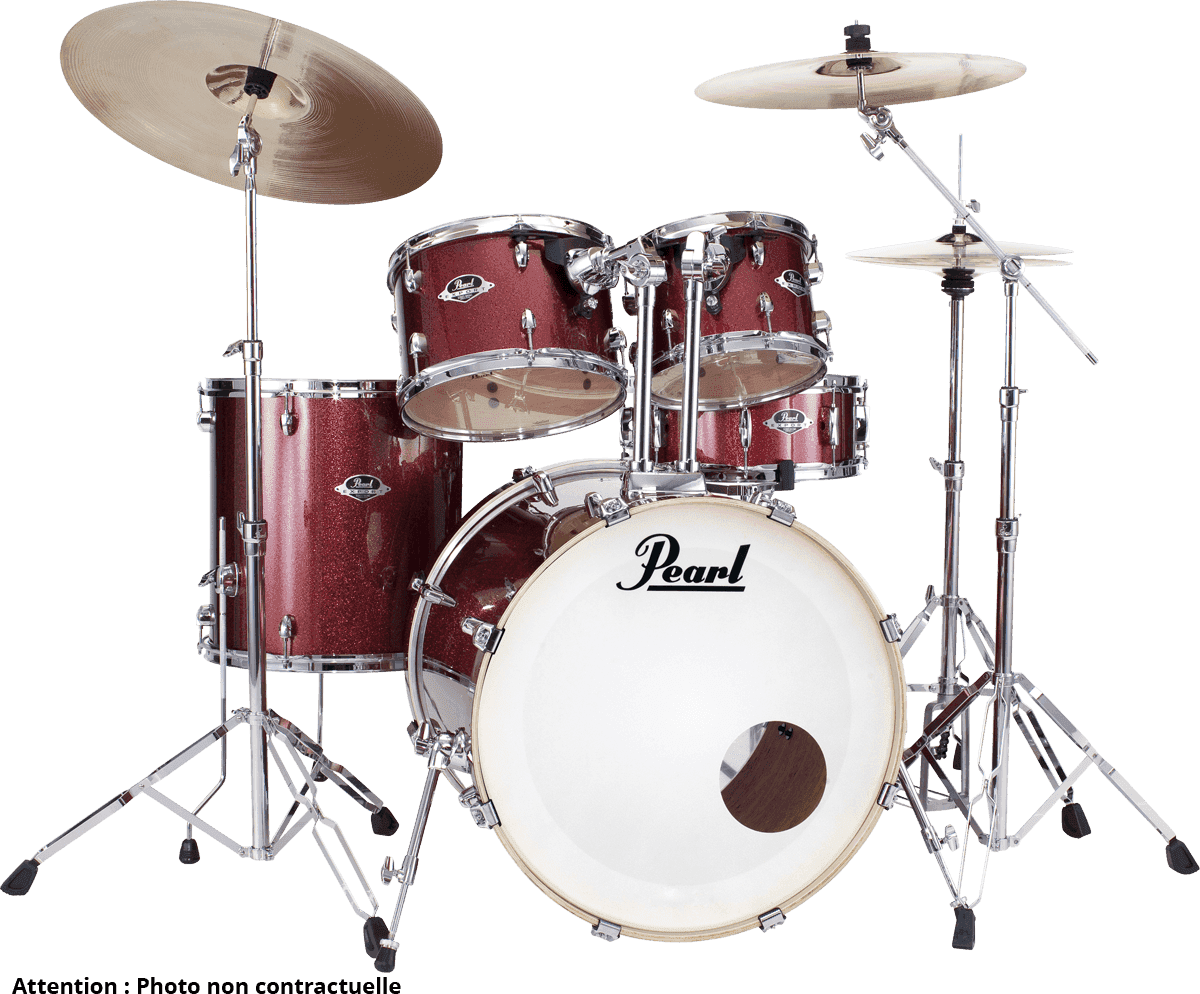 Pearl Exx725brc-704 Export Standard - Black Cherry Glitter - Standard Akustik Schlagzeug - Main picture