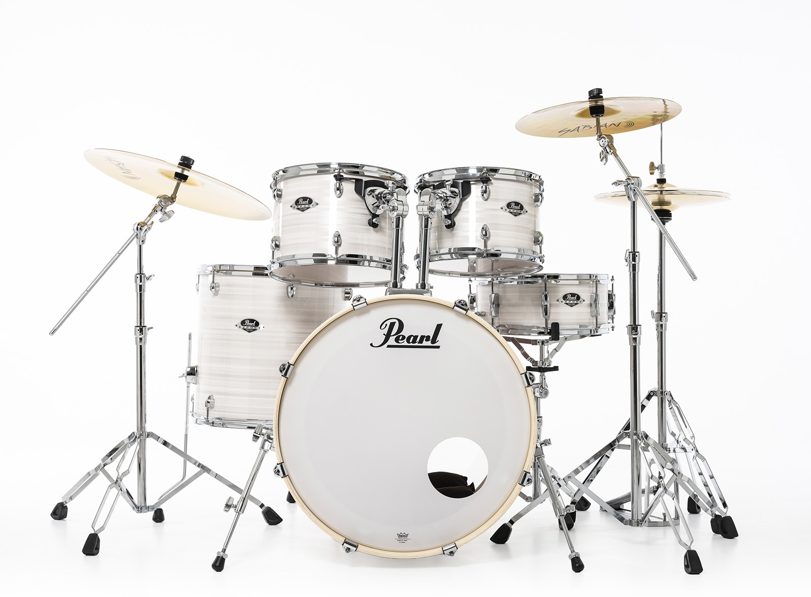 Pearl Exx725brc-777 Export Standard - Slipstream White - Standard Akustik Schlagzeug - Main picture