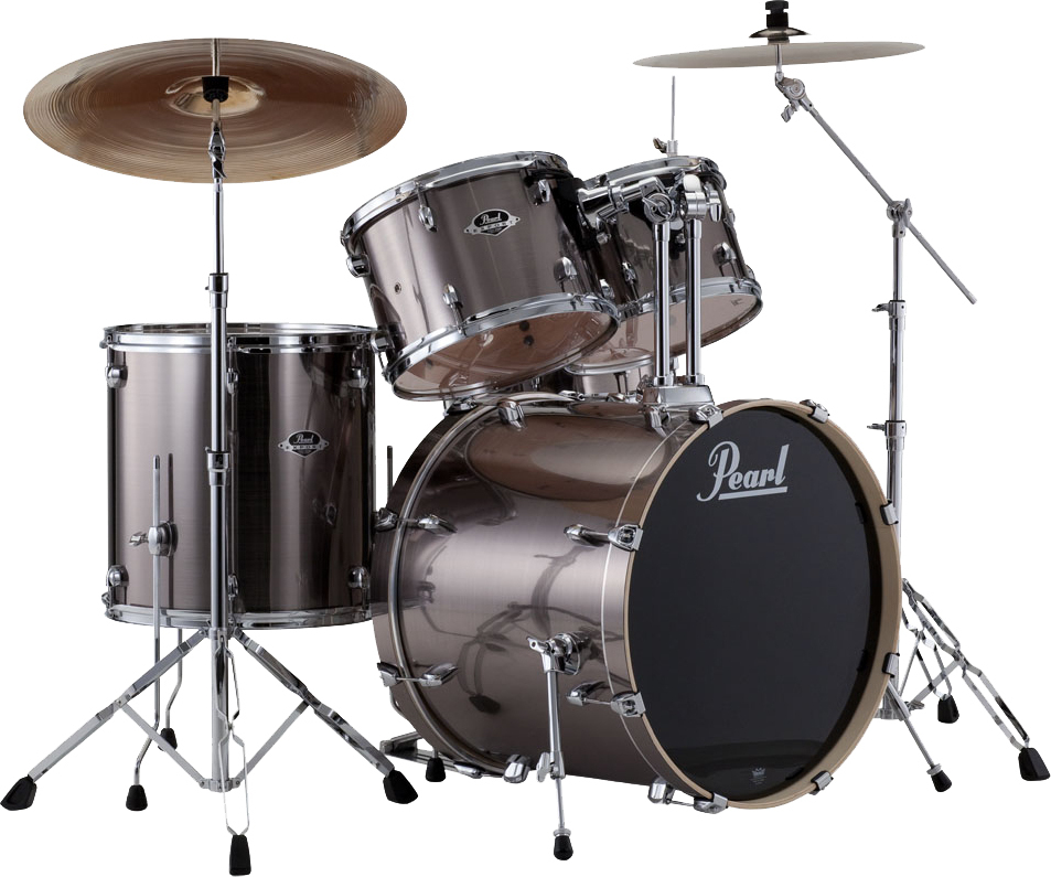 Pearl Exx725c21 Export Standard 22 - 5 FÛts - Smokey Chrome - Standard Akustik Schlagzeug - Main picture
