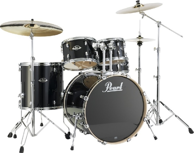 Pearl Exx725c248  Export Lacquer  Standard 22  Black Smoke - 5 Futs - Black Smoke - Standard Akustik Schlagzeug - Main picture
