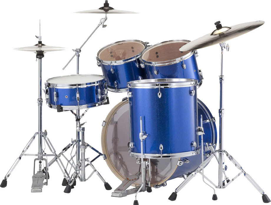 Pearl Exx725c702  Export  Standard 22 - 5 FÛts - Electric Blue Sparkle - Standard Akustik Schlagzeug - Main picture