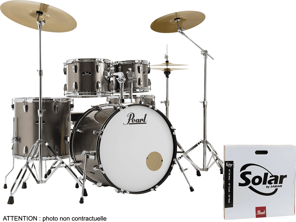 Pearl Roadshow Stage 22 + B-50 + Ride 20 Solar Bronze Metallic - Bronze Metallic - Akustik Schlagzeug Rock - Main picture