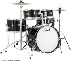 Akustik schlagzeug fusion Pearl KIT JUNIOR 16 - Jet black