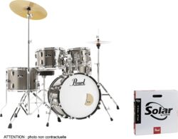 Jazz akustik schlagzeug Pearl Roadshow 18 Bronze Metallic + Solar Sabian - 5 kessel - Bronze metallic