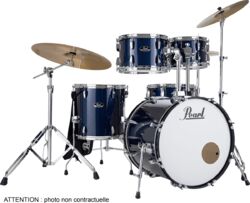 Akustik schlagzeug fusion Pearl Roadshow Fusion 20 + B-50 + Ride 20 - 5 Kessel - Royal Blue Metallic