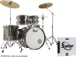 Akustik schlagzeug rock Pearl Roadshow Stage 22 + B-50 + Ride 20 Solar - Bronze metallic
