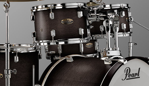 Pearl Decade Dmp905c Erable Fusion 20 5 Futs - Satin Black Burst - Akustik Schlagzeug Fusion - Variation 1