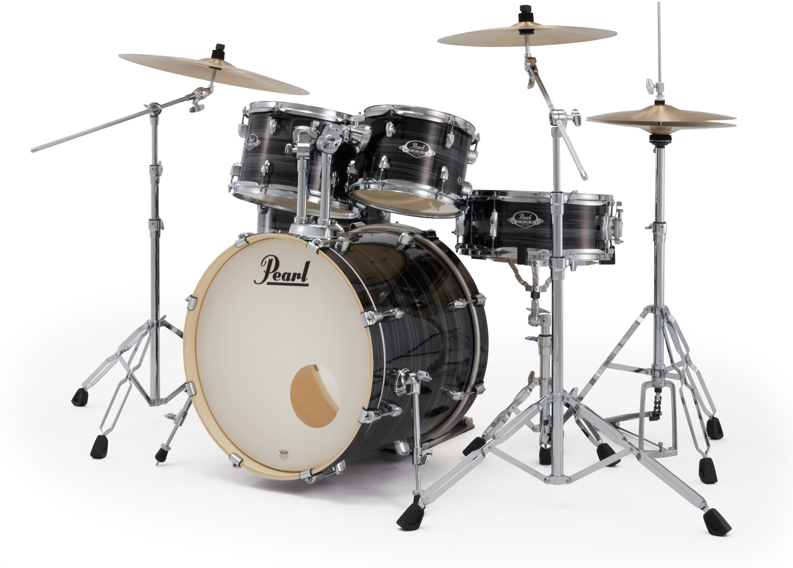 Pearl Export Fusion 20'' - 5 FÛts - Graphite Silver Twist - Akustik Schlagzeug Fusion - Variation 1