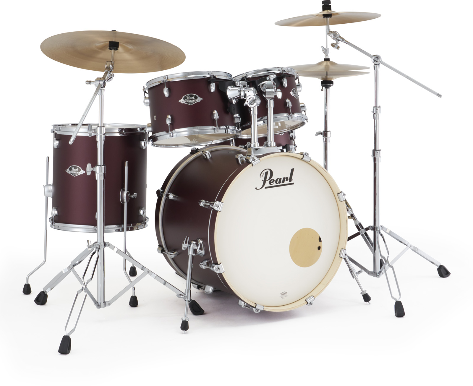 Pearl Export Fusion 20'' - 5 FÛts - Satin Scarlet - Akustik Schlagzeug Fusion - Variation 1