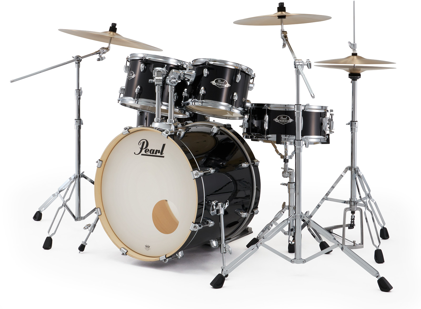 Pearl Export Fusion 20'' - 5 FÛts - Jet Black - Akustik Schlagzeug Fusion - Variation 1