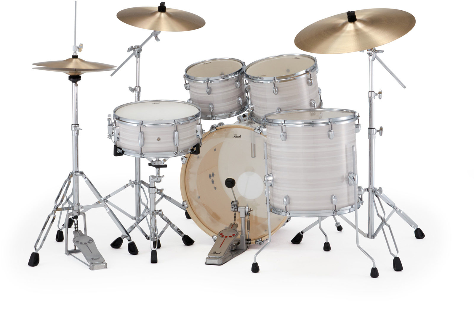 Pearl Export Fusion 20'' - 5 FÛts - Slipstream White - Akustik Schlagzeug Fusion - Variation 3