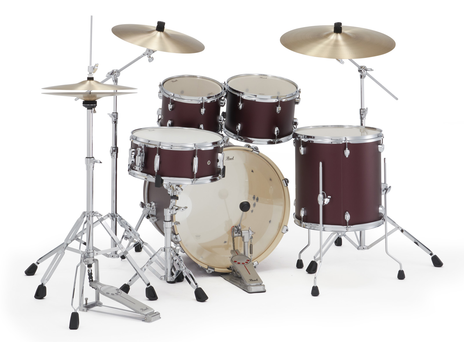 Pearl Export Fusion 20'' - 5 FÛts - Satin Scarlet - Akustik Schlagzeug Fusion - Variation 3