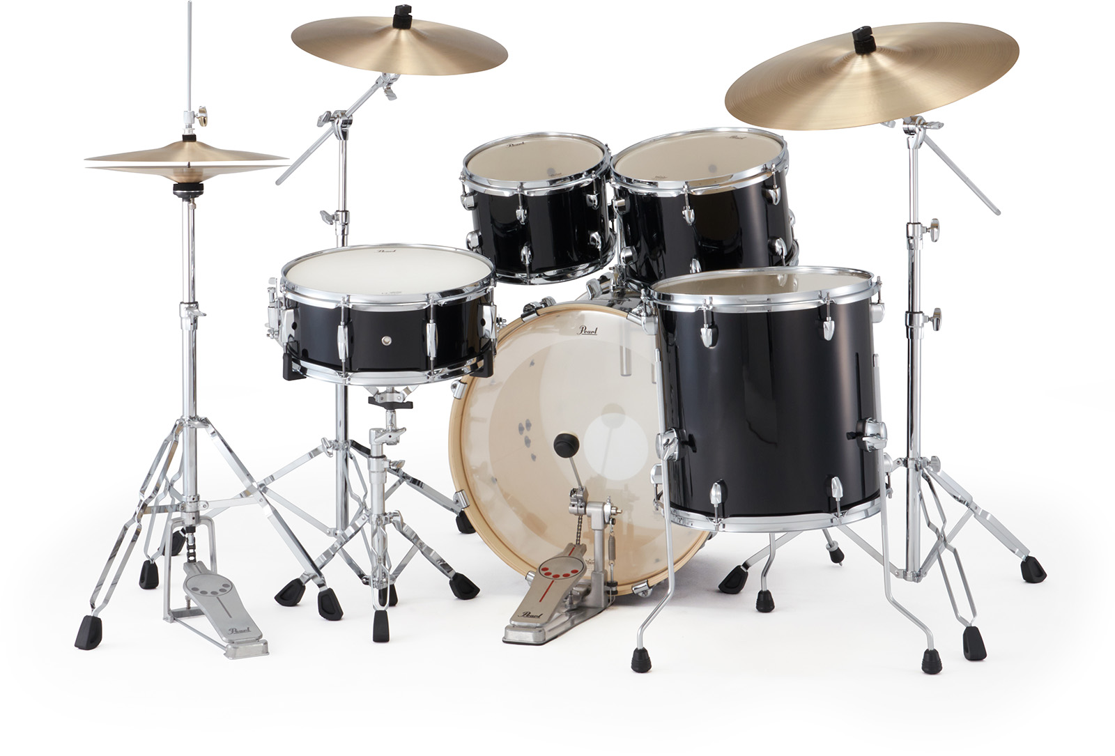 Pearl Export Fusion 20'' - 5 FÛts - Jet Black - Akustik Schlagzeug Fusion - Variation 3