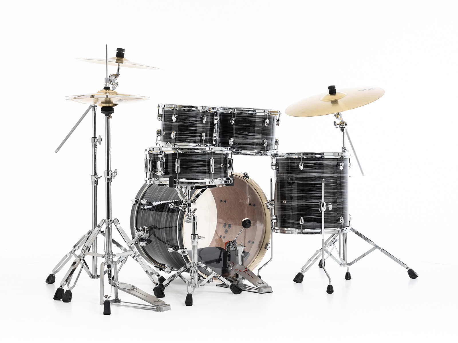 Pearl Export Fusion 20 - Graphite Silver Twist - Akustik Schlagzeug Fusion - Variation 5