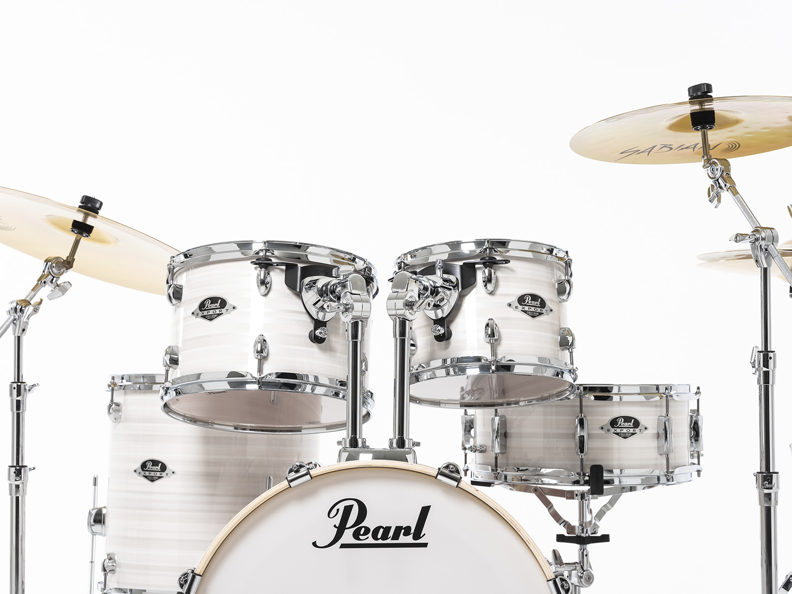 Pearl Export Fusion 20 - Slipstream White - Akustik Schlagzeug Fusion - Variation 6