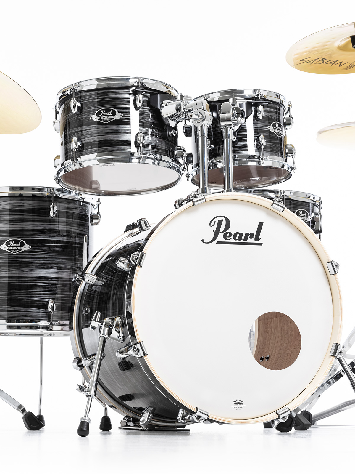 Pearl Export Fusion 20 - Graphite Silver Twist - Akustik Schlagzeug Fusion - Variation 7