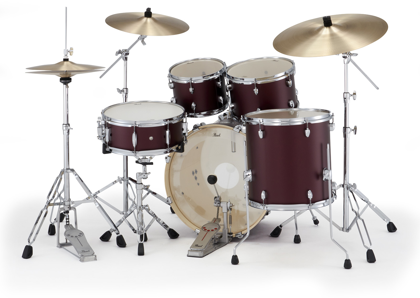 Pearl Exx705nbrc-864 Export Fusion 20 - Satin Scarlet - Akustik Schlagzeug Fusion - Variation 3