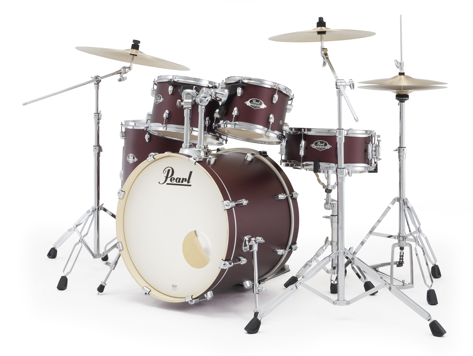 Pearl Exx705nbrc-864 Export Fusion 20 - Satin Scarlet - Akustik Schlagzeug Fusion - Variation 4