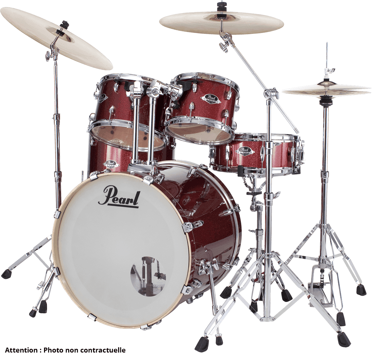 Pearl Exx725brc-704 Export Standard - Black Cherry Glitter - Standard Akustik Schlagzeug - Variation 1