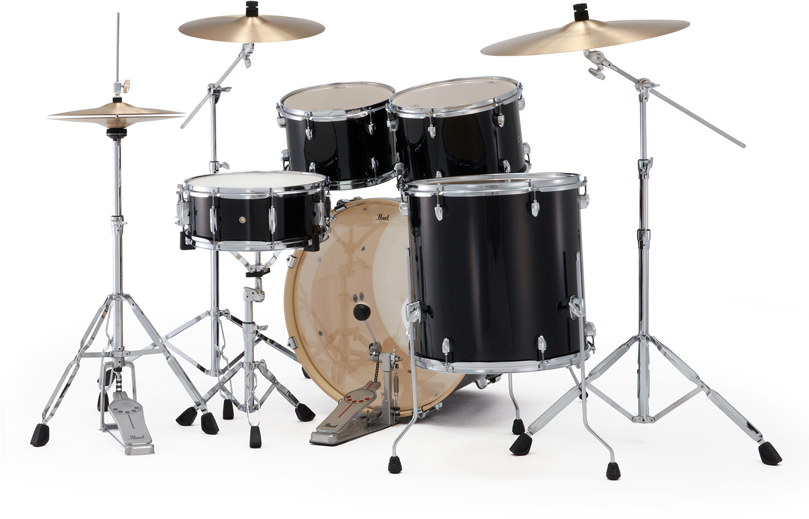 Pearl Exx725nbrc-31 Export Standard 22 - Jet Black - Standard Akustik Schlagzeug - Variation 2