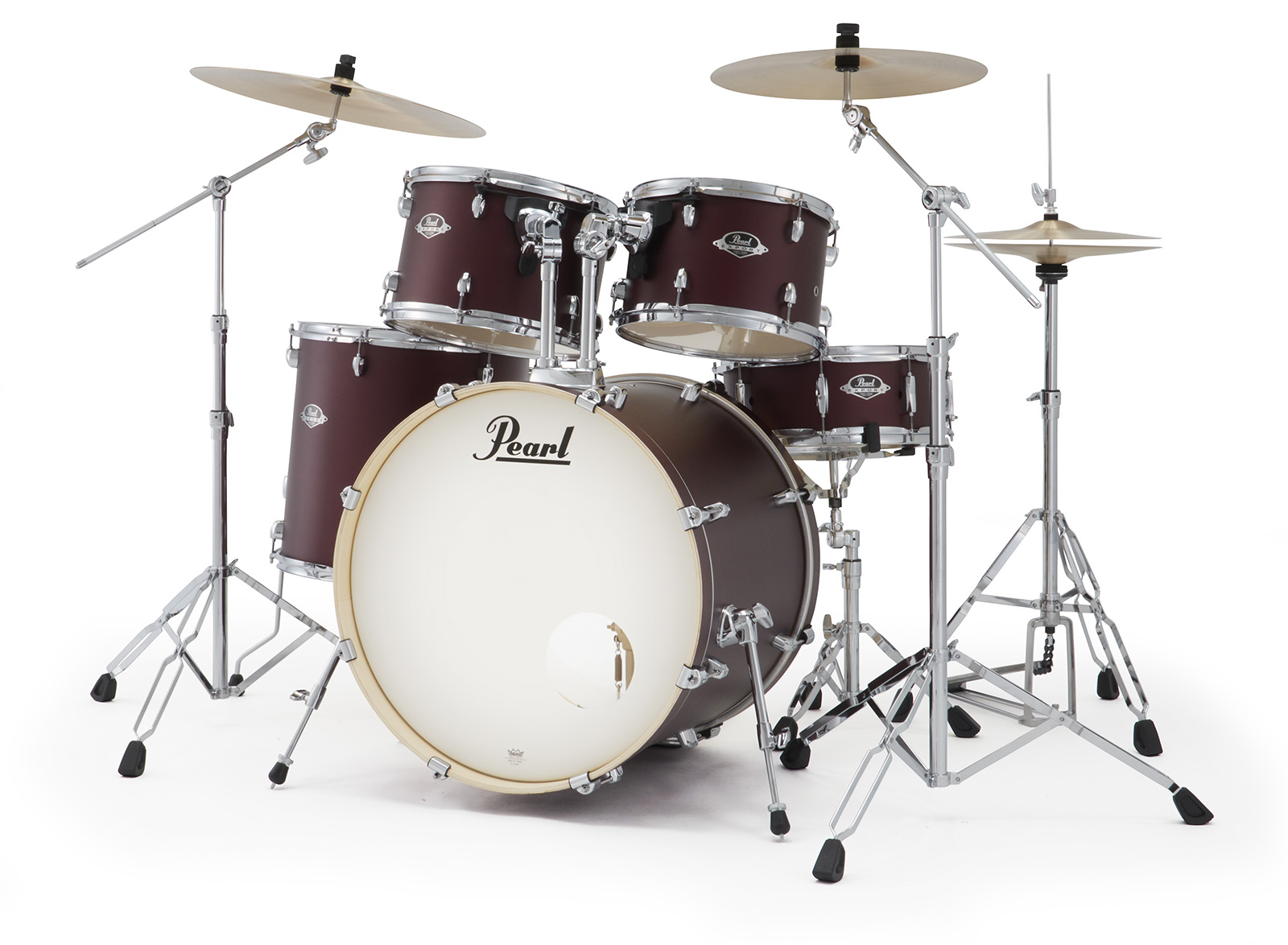 Pearl Exx725nbrc-864 Export Standard 22 - Satin Scarlet - Standard Akustik Schlagzeug - Variation 1