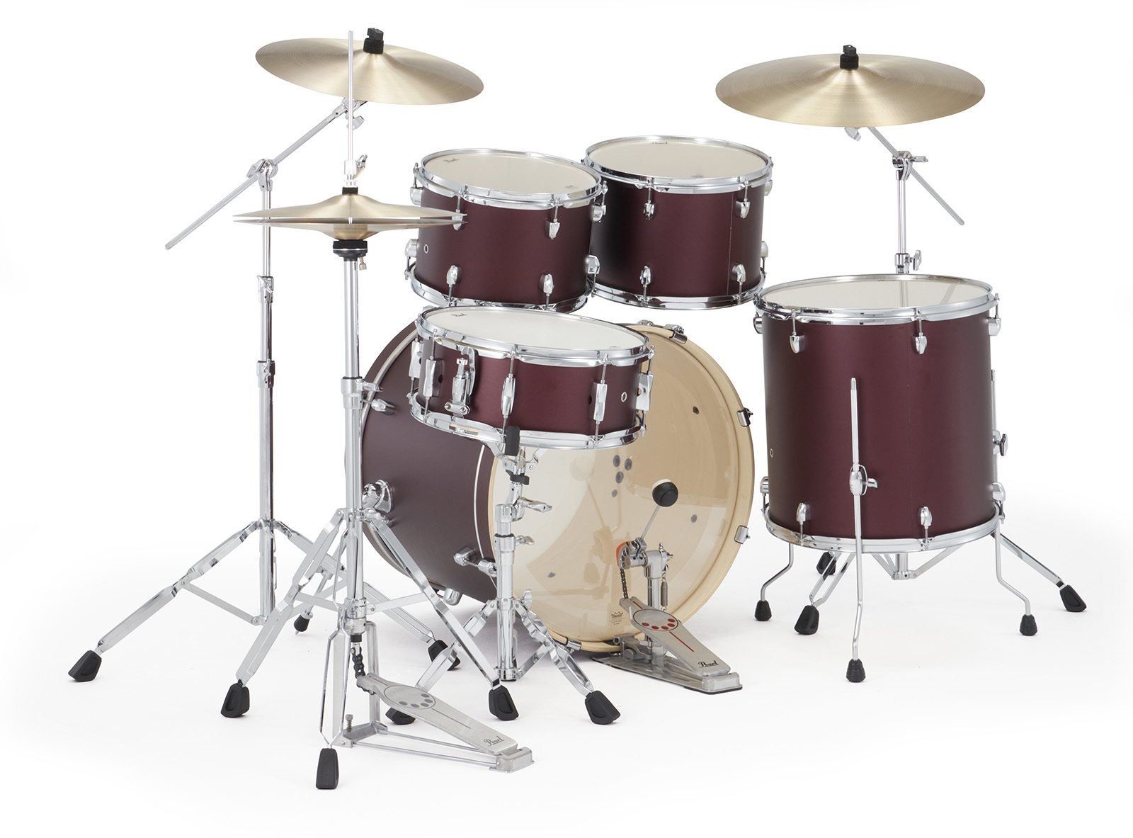 Pearl Exx725nbrc-864 Export Standard 22 - Satin Scarlet - Standard Akustik Schlagzeug - Variation 2