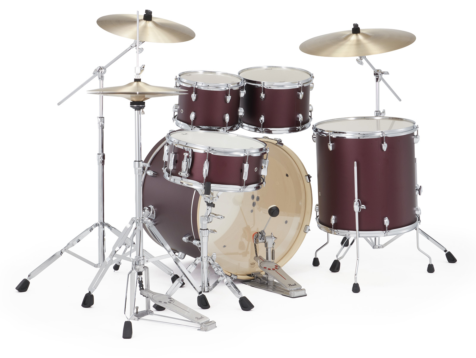 Pearl Exx725sbrc-864 Export Rock 22 - Satin Scarlet - Akustik Schlagzeug Rock - Variation 1