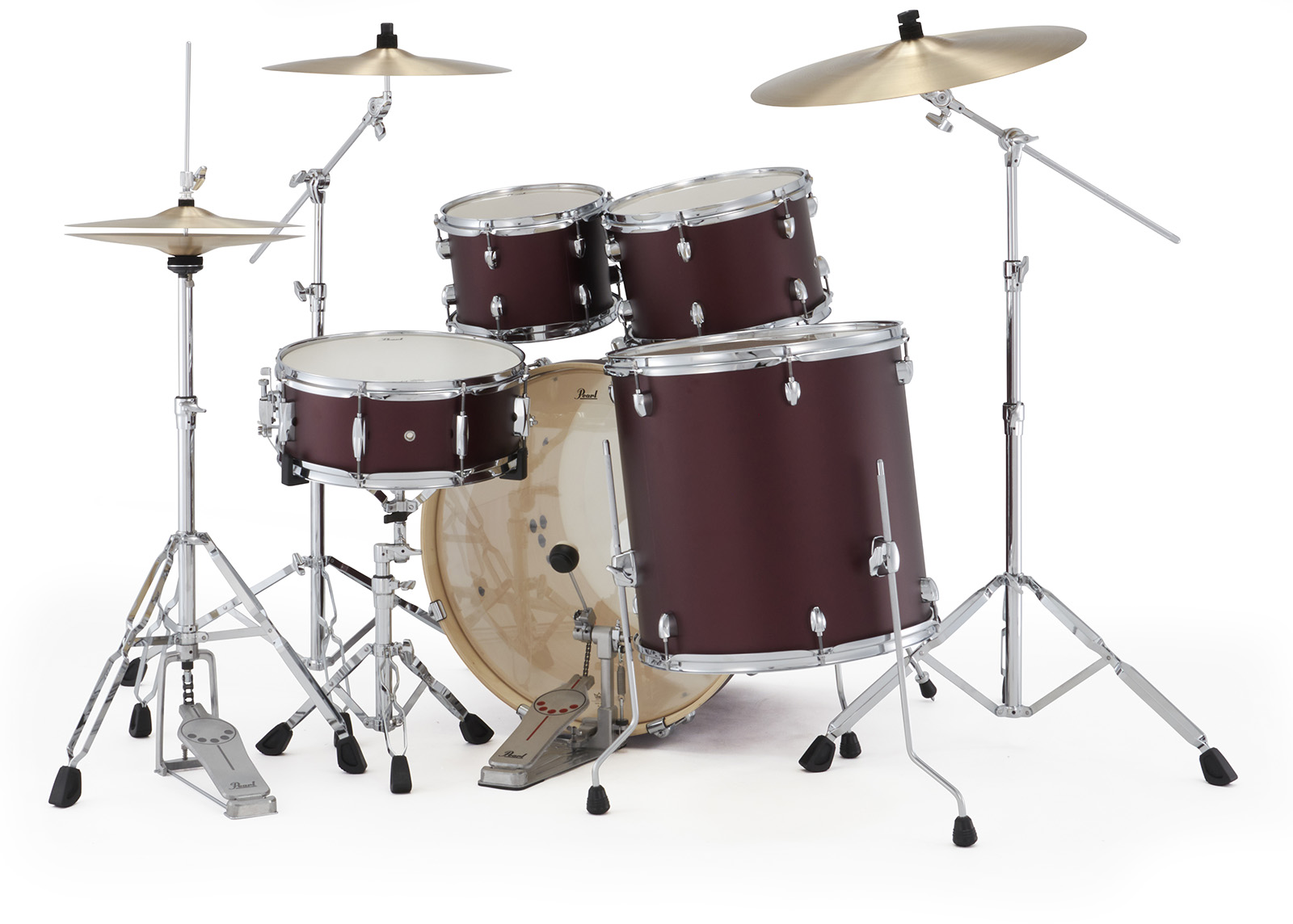 Pearl Exx725sbrc-864 Export Rock 22 - Satin Scarlet - Akustik Schlagzeug Rock - Variation 2